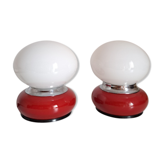 Pair of vintage bedside lamps
