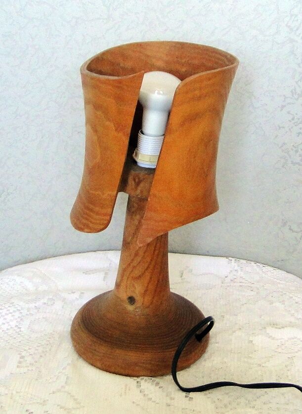 Wooden table lamp mass size including design lampshade 70/80