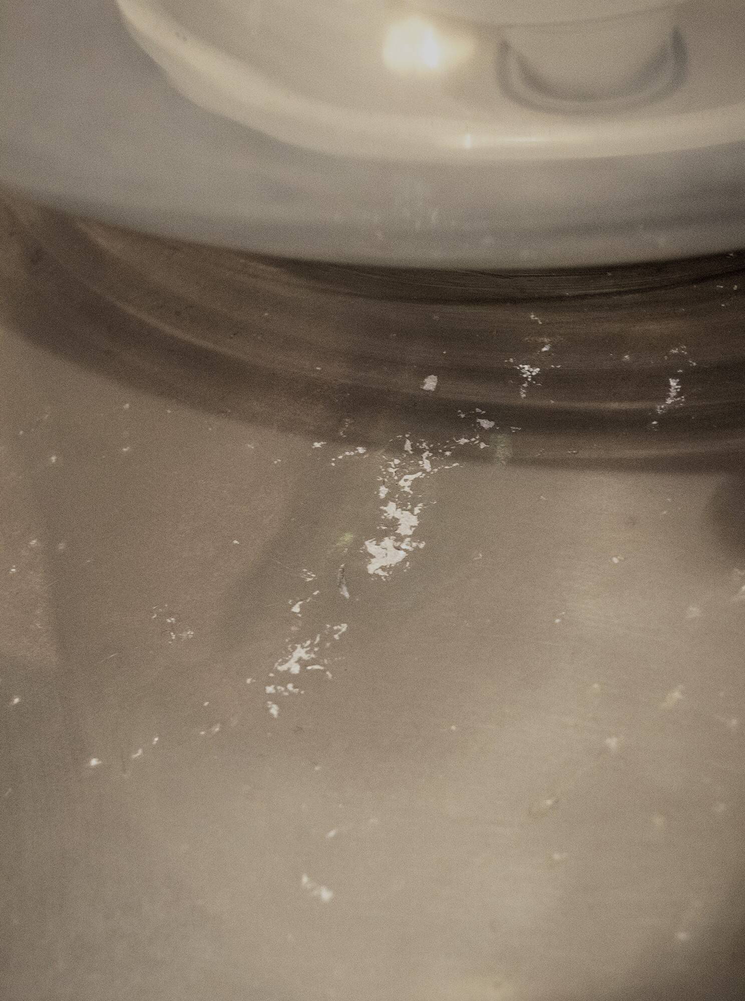 Glass & Chromed Metal Table Lamp, Italy, 1970s