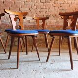 Set of 6 bistro chairs 1970