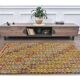 Yellow Handwoven Vintage Turkish Wool Flatweave Kilim Rug 118x200