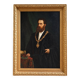 Dutch School 19th Century: Important portrait of a notable – Oil on canvas –