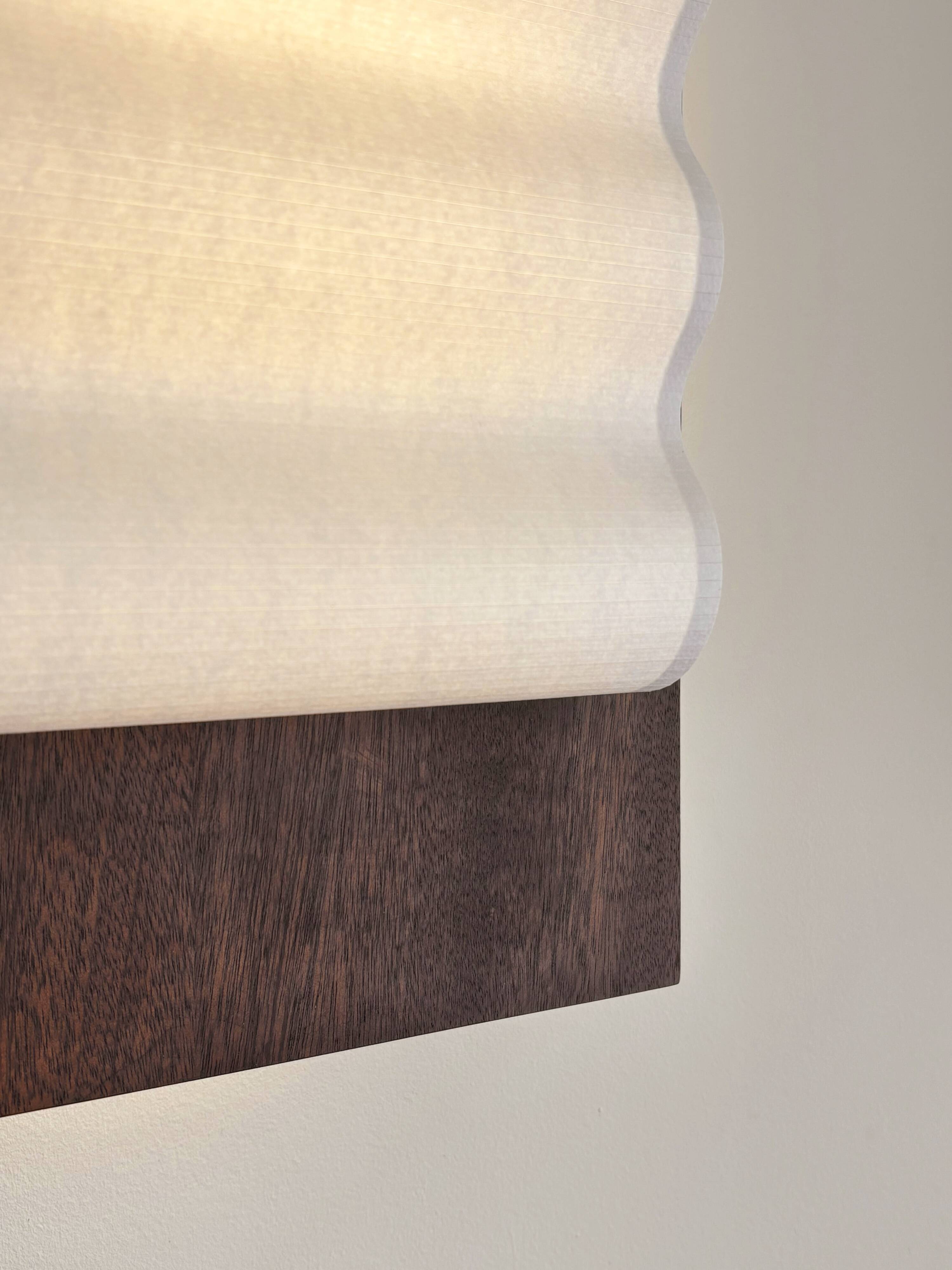 Frame Wood M wall light