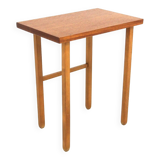 Scandinavian teak and oak side table, Sweden, 1960s