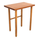 Scandinavian teak and oak side table, Sweden, 1960s