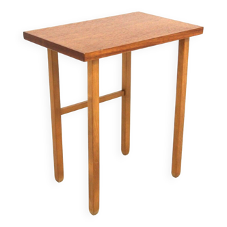 Table d'appoint scandinave en teck et en chêne, Suède, 1960