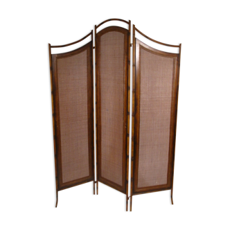 Screen fake bamboo in caning of Wicker France 1950