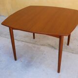 Scandinavian dining table extendable teak by Henry Walter Klein