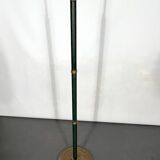 Arredoluce Monza, vintage brass and leather floor lamp. 40s