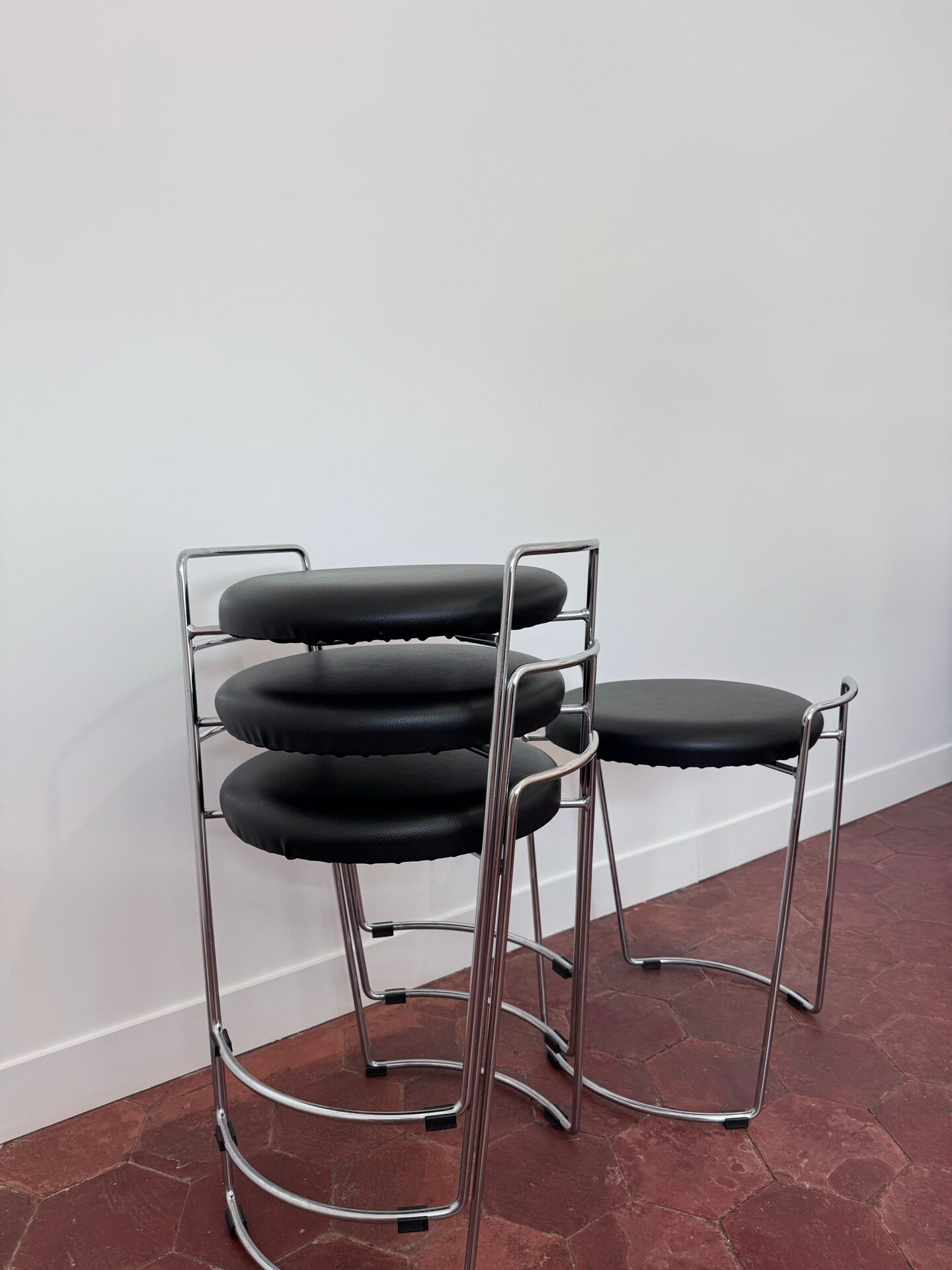 Tabourets cuir