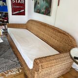 3 seater rattan sofa from Conran shop vintage