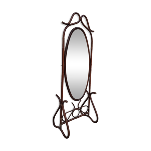 Miroir psyché en bois - rotin bambou