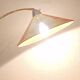 Lampadaire arc du milieu du siècle en laiton et métal perforé, années 1960.