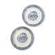 Pair of vintage plates "horses"