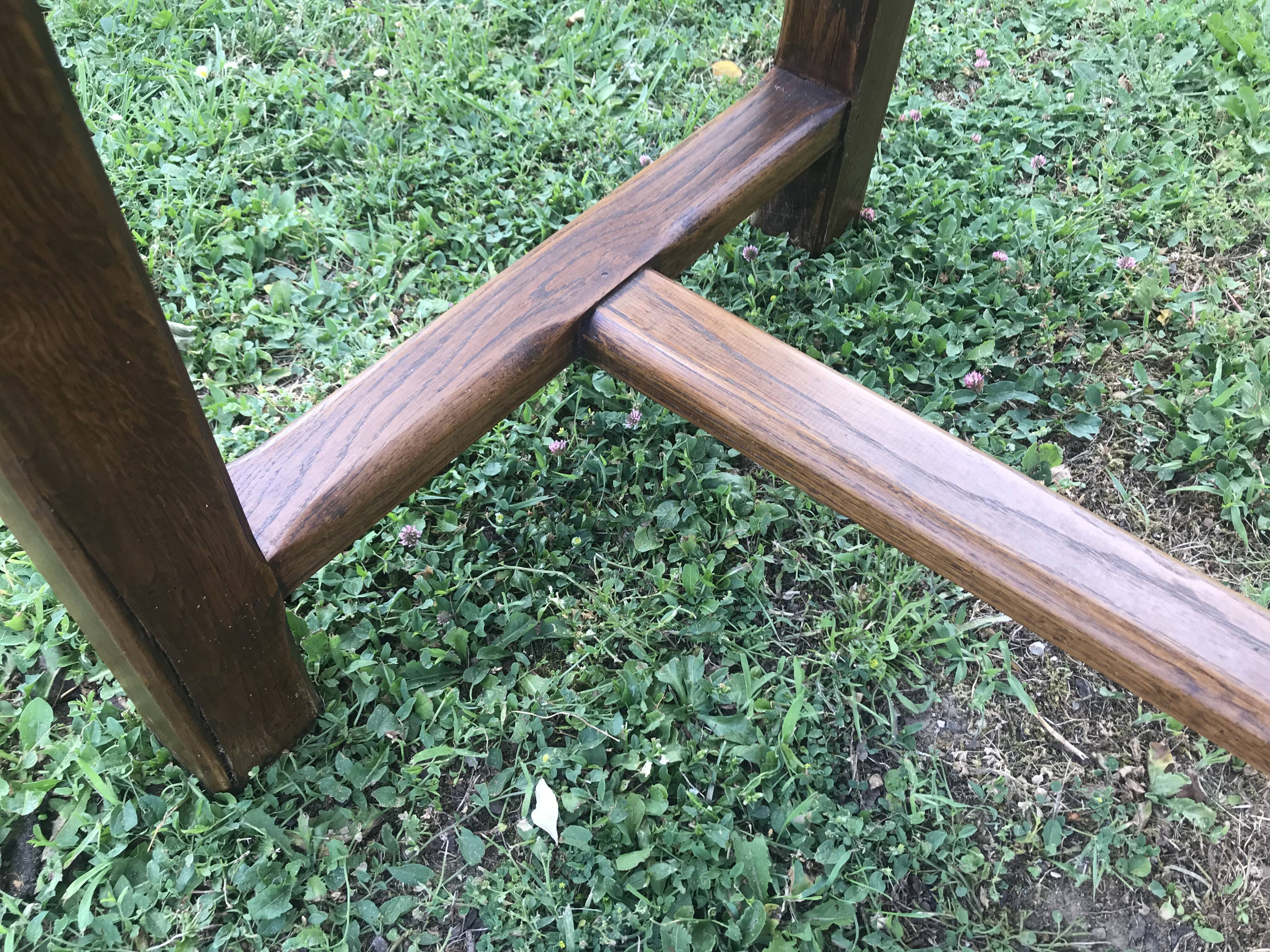 Table de ferme en chêne