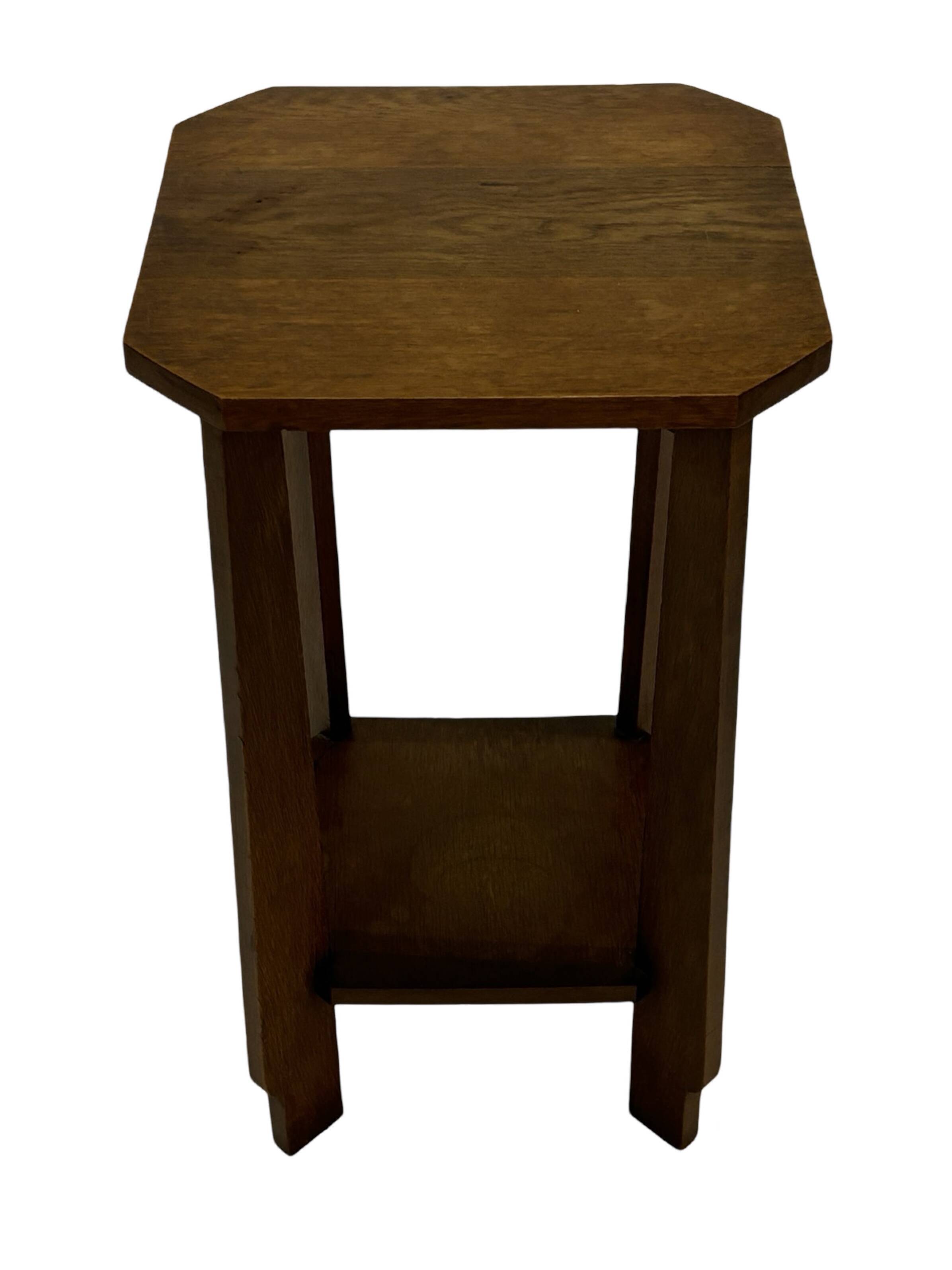 Art Deco plant table side table Oak 1950s