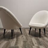 Paire de fauteuils du milieu du siècle restaurés