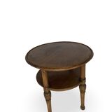Petite table basse en noyer sculpté années 1920