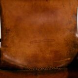 Hungarian calf leather lounge chair