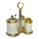 Elegant antique metal/brass condiment set