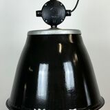 Industrial Black Enamel Factory Pendant Lamp, 1960s