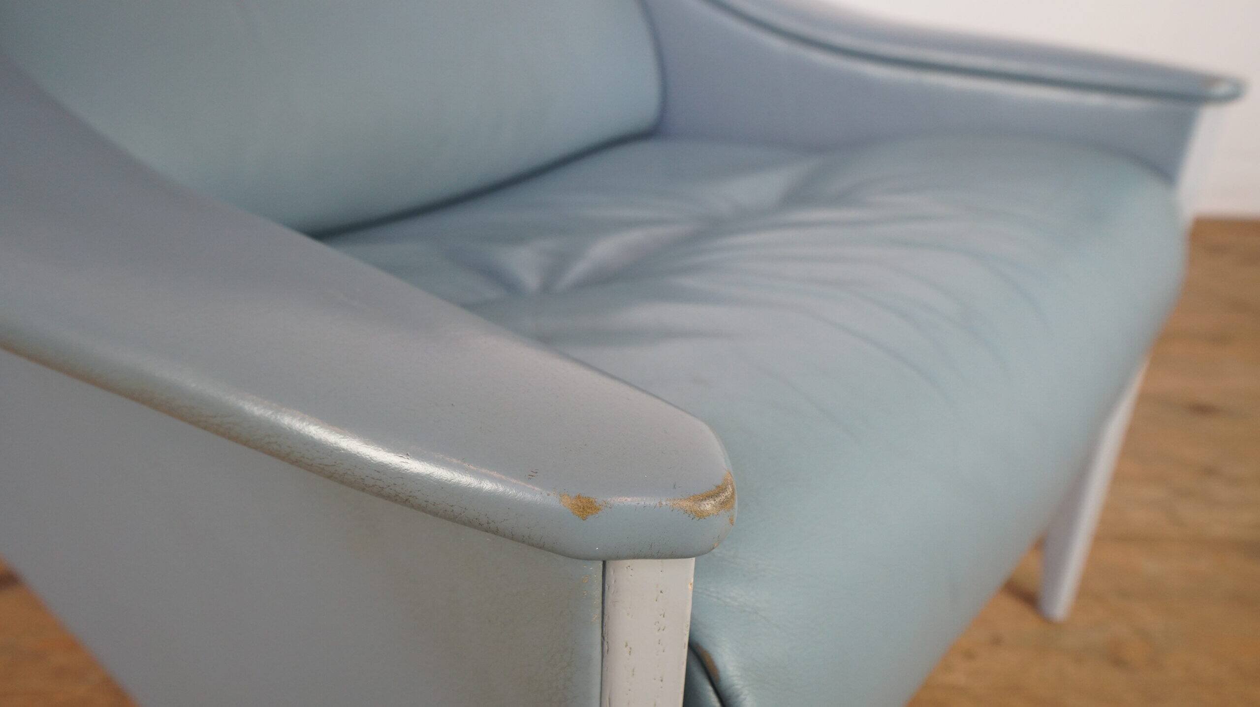 Leather Gio Ponti lounge chair model Dezza for Poltrona Frau