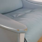 Leather Gio Ponti lounge chair model Dezza for Poltrona Frau