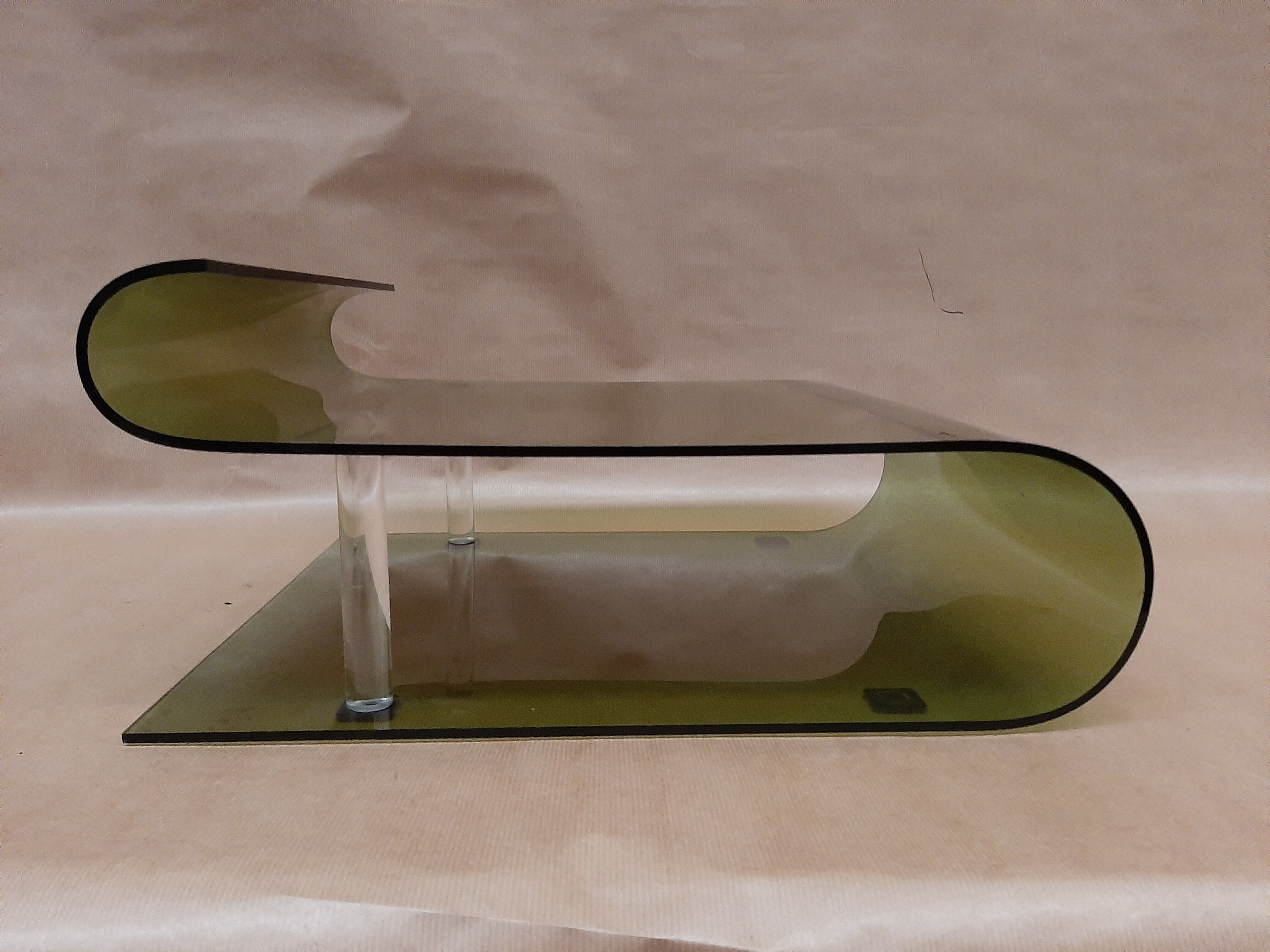 Office accessory vintage in plexiglas 1970