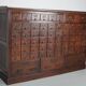 Large French oak notary apothecary cabinet / filing cabinet, 1920/30s
