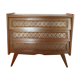 Commode en rotin vintage