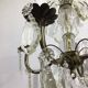 Chandelier 4 lights bronze and tassels