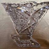 Vintage cut crystal vase