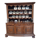 Buffet vaisselier trois portes en chêne du XVIIIéme