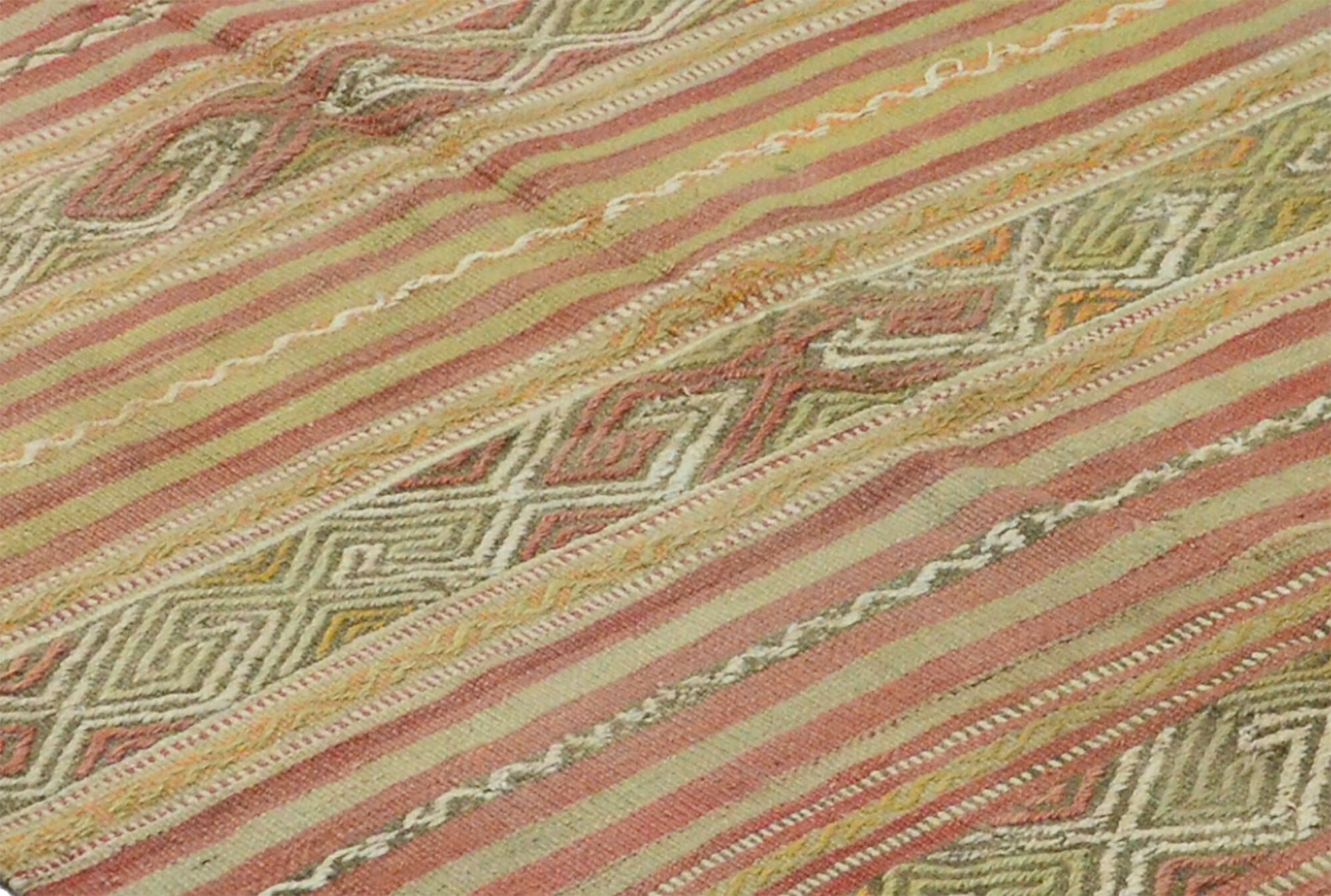 Anatolian handmade kilim rug 195 cm x 136 cm