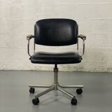 Black tubular office chair