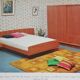 Vintage Scandinavian teak bed 1960