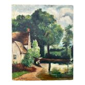 Peinture ancienne paysage