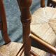 Lot de 6 chaises rustique Paillé