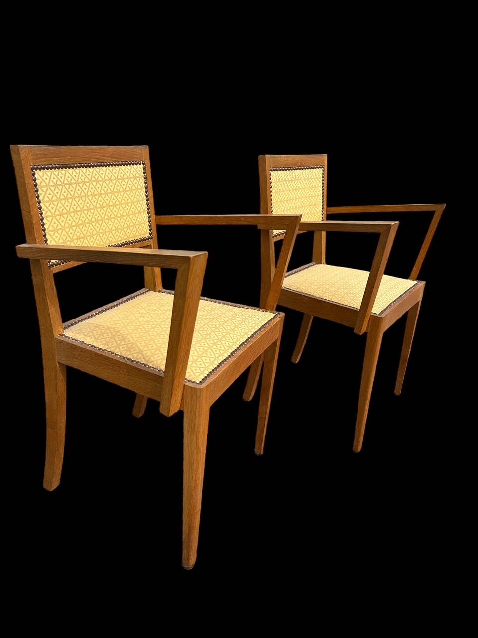 Paire de fauteuils bridge art deco
