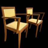 Paire de fauteuils bridge art deco