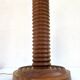 Vintage turned wood lamp base by Charles Dudouyt from the 1940s-1950s.