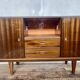 Enfilade / buffet vintage 1960 vitrée look scandinave