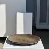 Indonesian green ceramic dish D:26.5