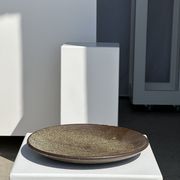 Plat en céramique vert indonésien D:26,5