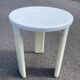 Tabouret blanc et beige Tatay 1960