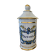Arsenic white and gold porcelain medicine jar