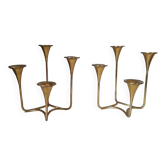 Chandelier en laiton Danemark scandinave