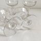 4 old crystal champagne glasses