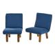 Pair of solid wood armchairs, La Plagne circa 1960