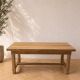 Table de ferme en chêne massif 180cm